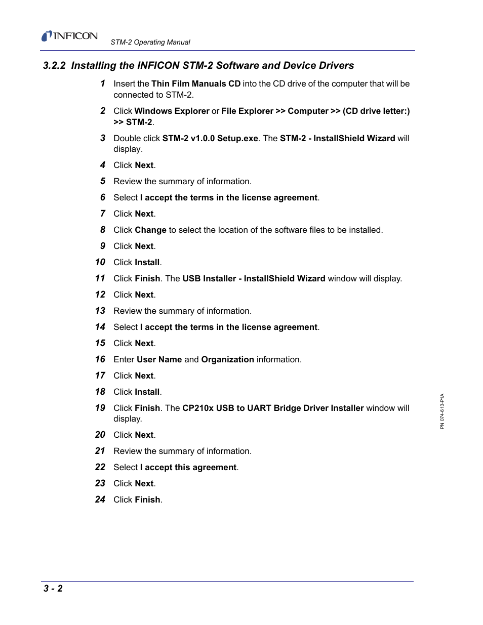 INFICON STM-2 USB Thin Film Rate/Thickness Monitor User Manual | Page 28 / 106