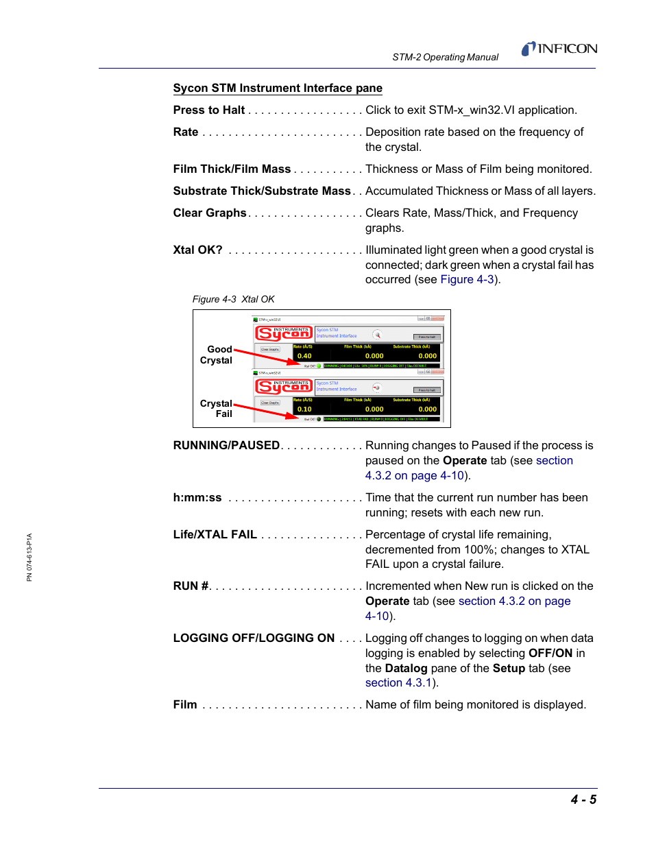 INFICON STM-2 USB Thin Film Rate/Thickness Monitor User Manual | Page 53 / 106