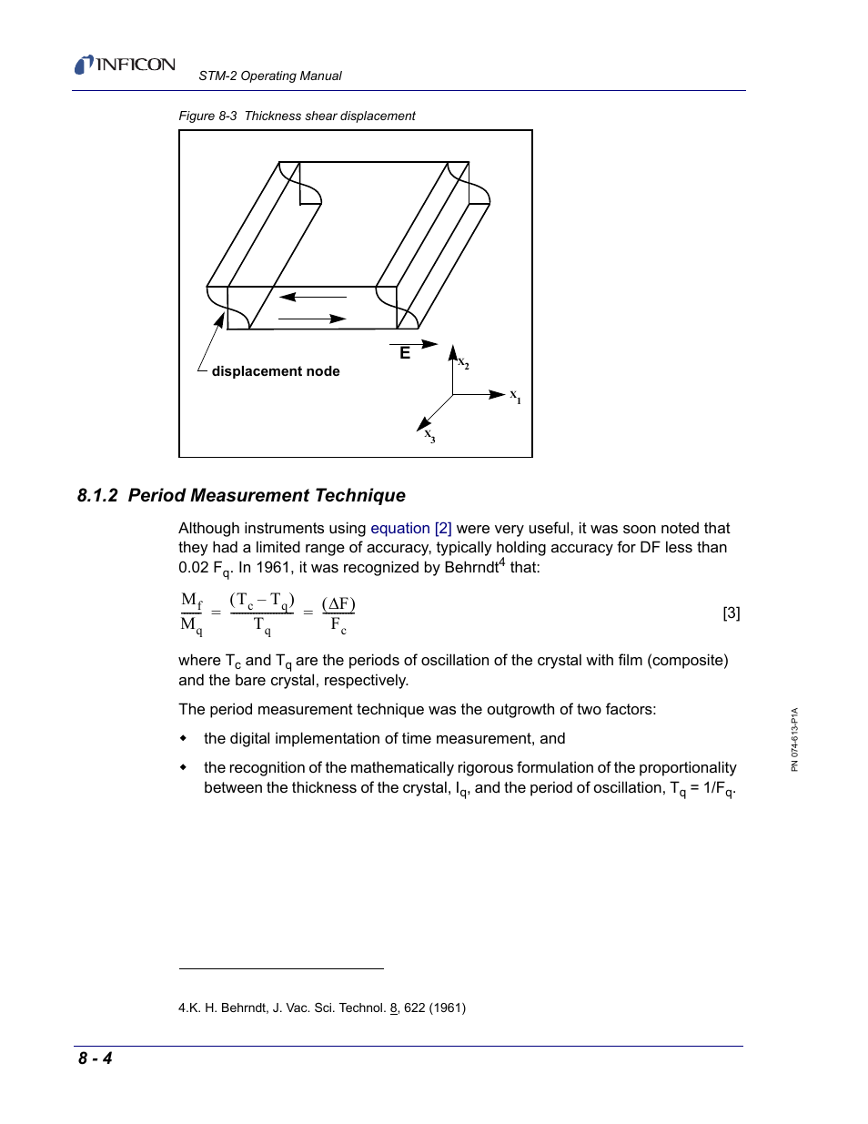 2 period measurement technique | INFICON STM-2 USB Thin Film Rate/Thickness Monitor User Manual | Page 94 / 106