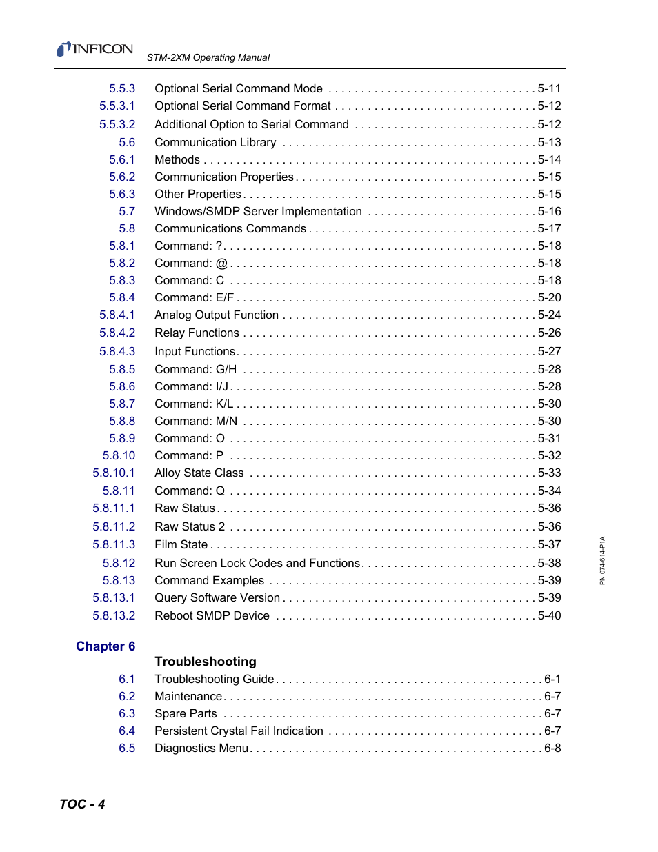 INFICON STM-2XM 2-Channel Rate/Thickness Monitor User Manual | Page 12 / 146