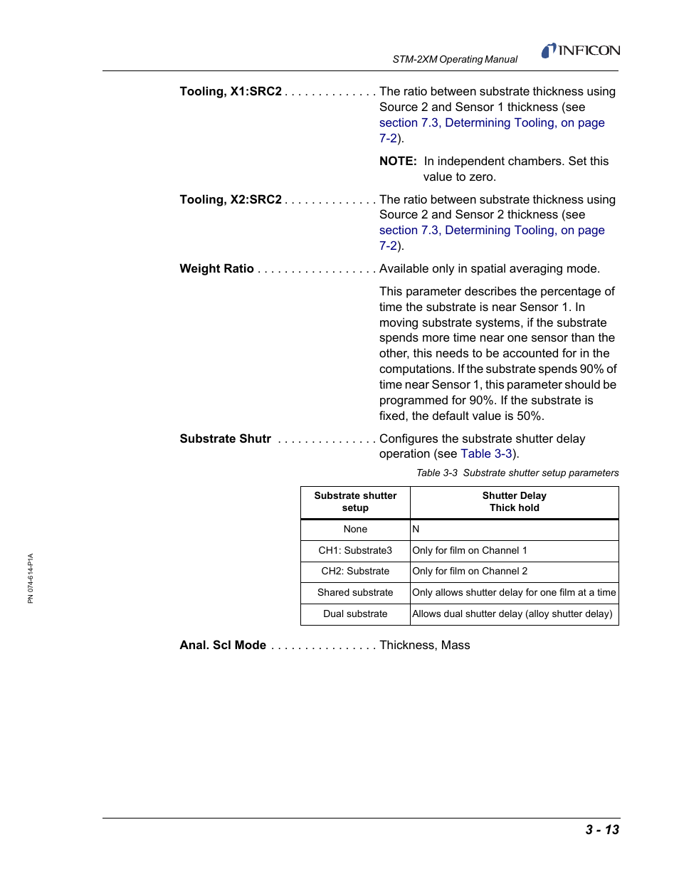 INFICON STM-2XM 2-Channel Rate/Thickness Monitor User Manual | Page 49 / 146