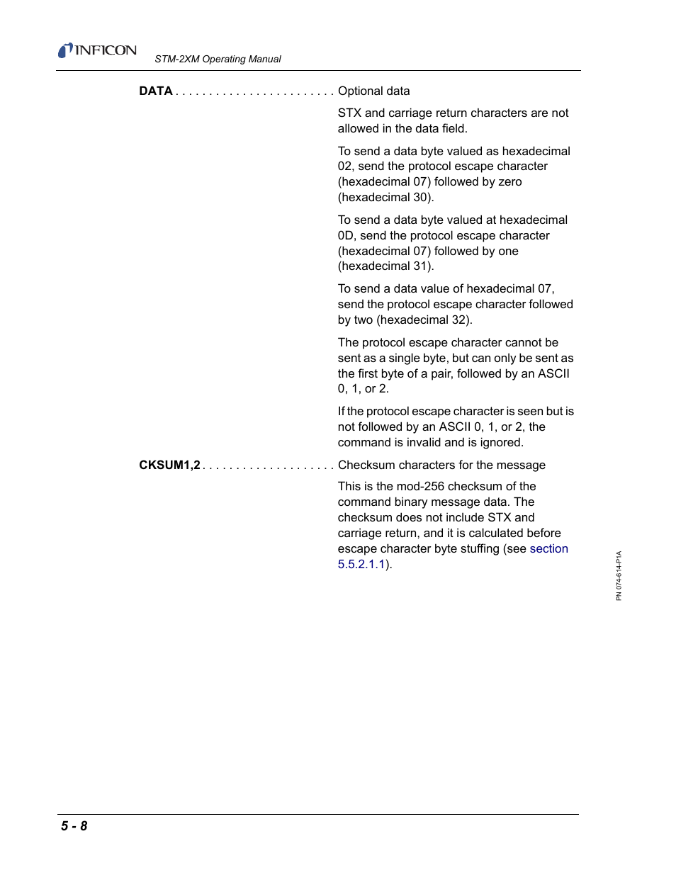 INFICON STM-2XM 2-Channel Rate/Thickness Monitor User Manual | Page 88 / 146