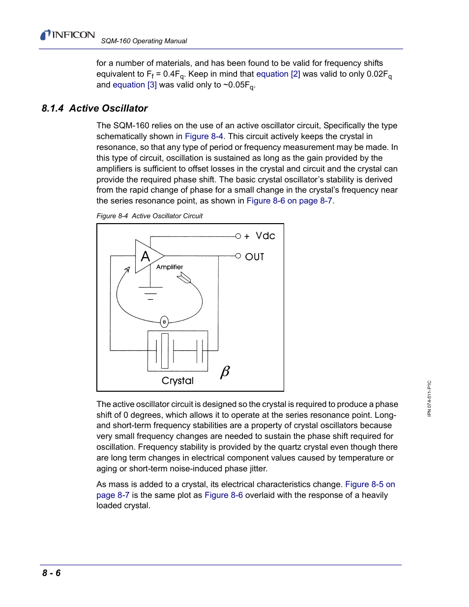 4 active oscillator | INFICON SQM-160 Thin Film Deposition Monitor User Manual | Page 108 / 120