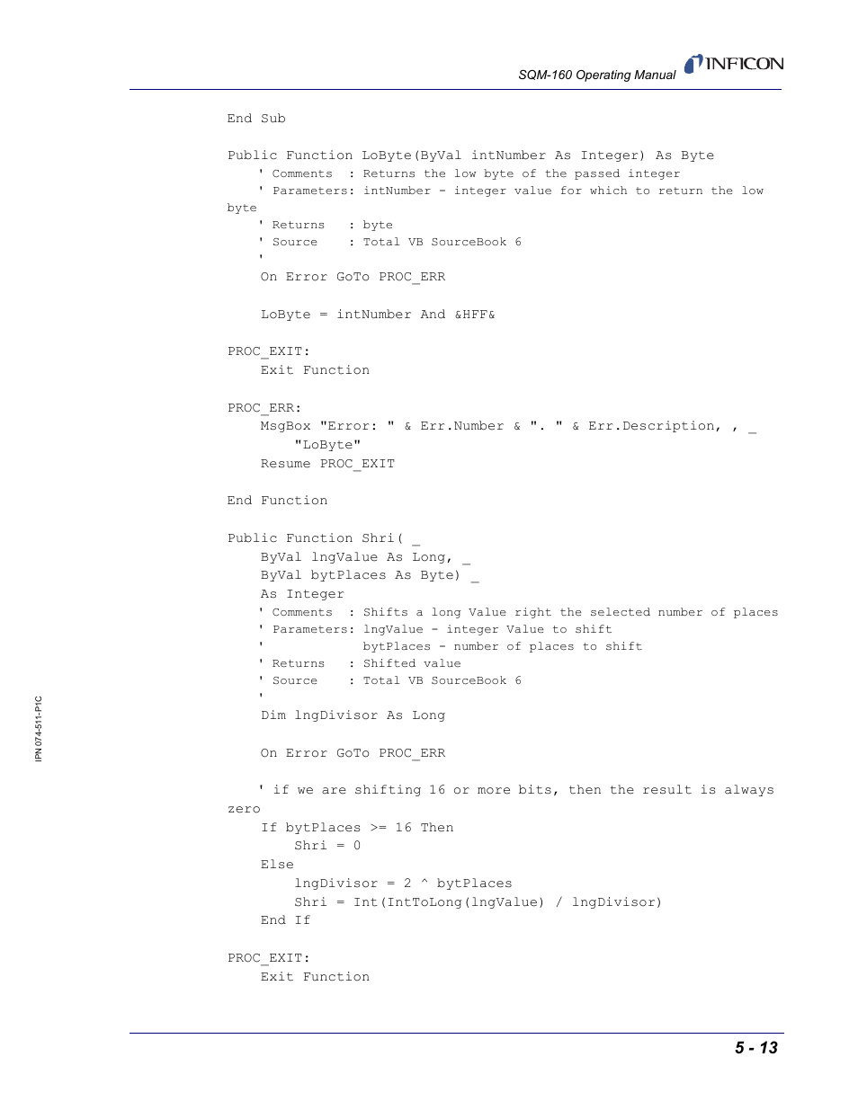 INFICON SQM-160 Thin Film Deposition Monitor User Manual | Page 73 / 120