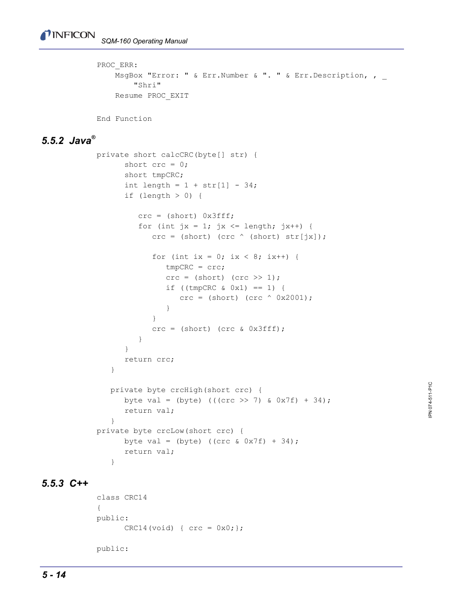 2 java | INFICON SQM-160 Thin Film Deposition Monitor User Manual | Page 74 / 120