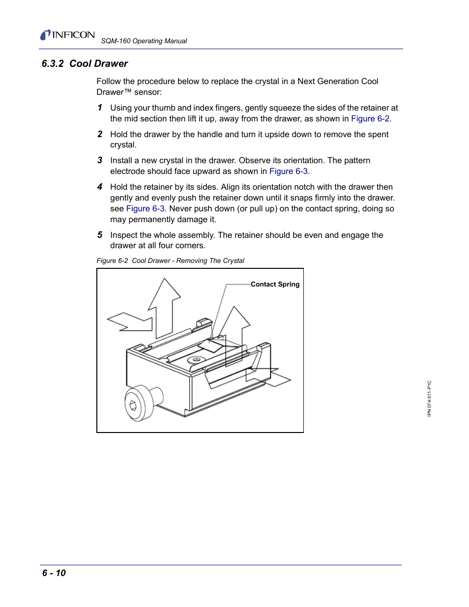 2 cool drawer | INFICON SQM-160 Thin Film Deposition Monitor User Manual | Page 86 / 120