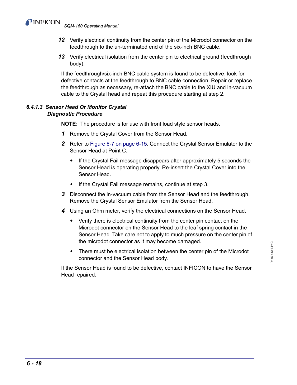 INFICON SQM-160 Thin Film Deposition Monitor User Manual | Page 94 / 120