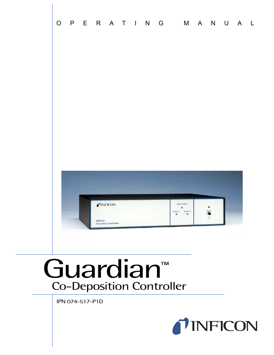 INFICON Guardian EIES Controller User Manual | 160 pages