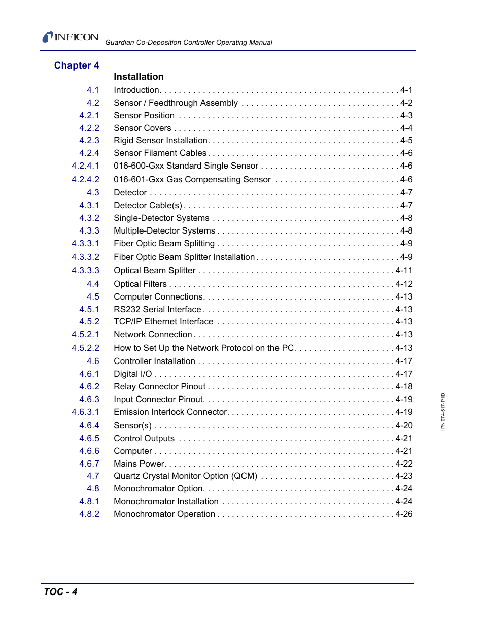 INFICON Guardian EIES Controller User Manual | Page 12 / 160