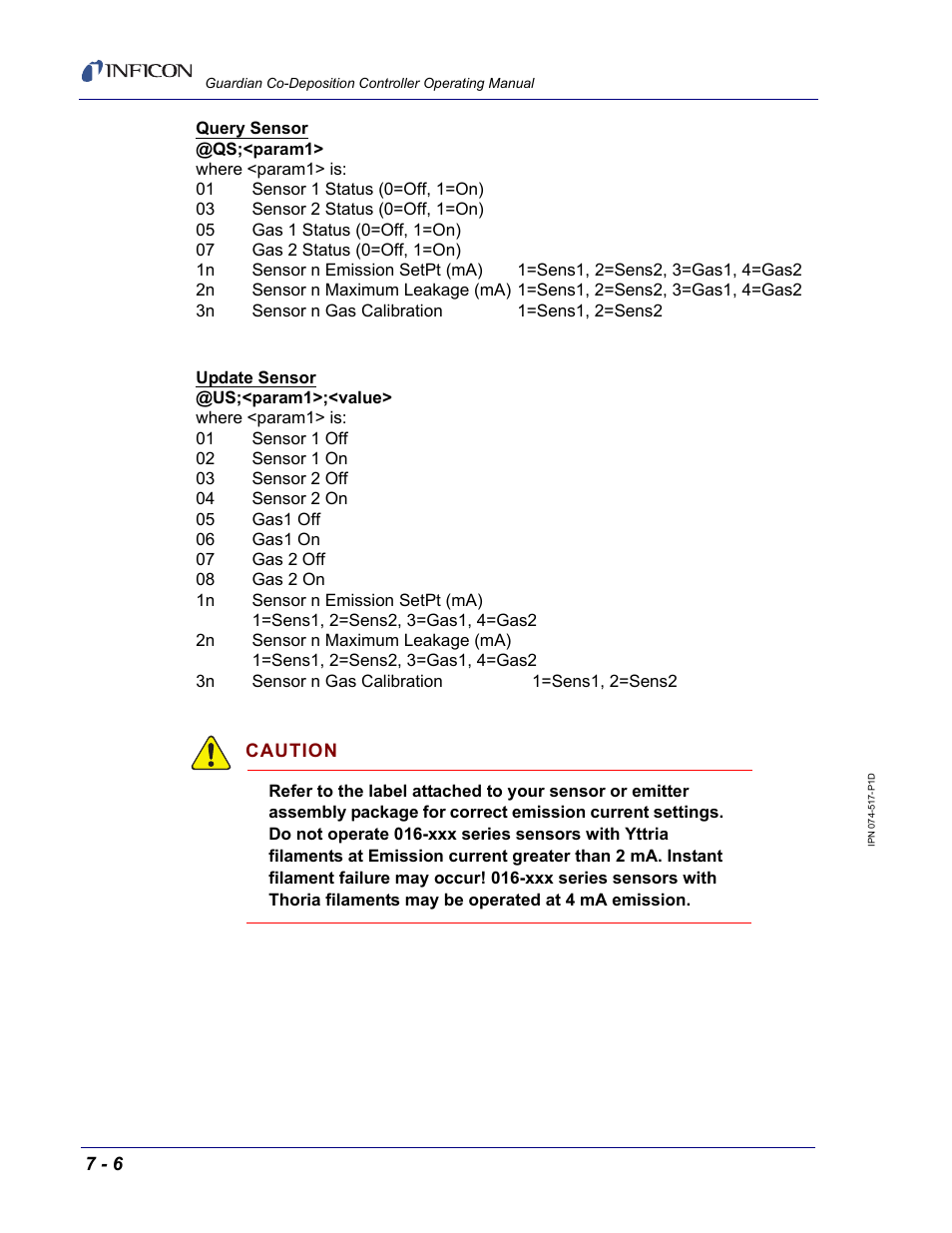 INFICON Guardian EIES Controller User Manual | Page 144 / 160