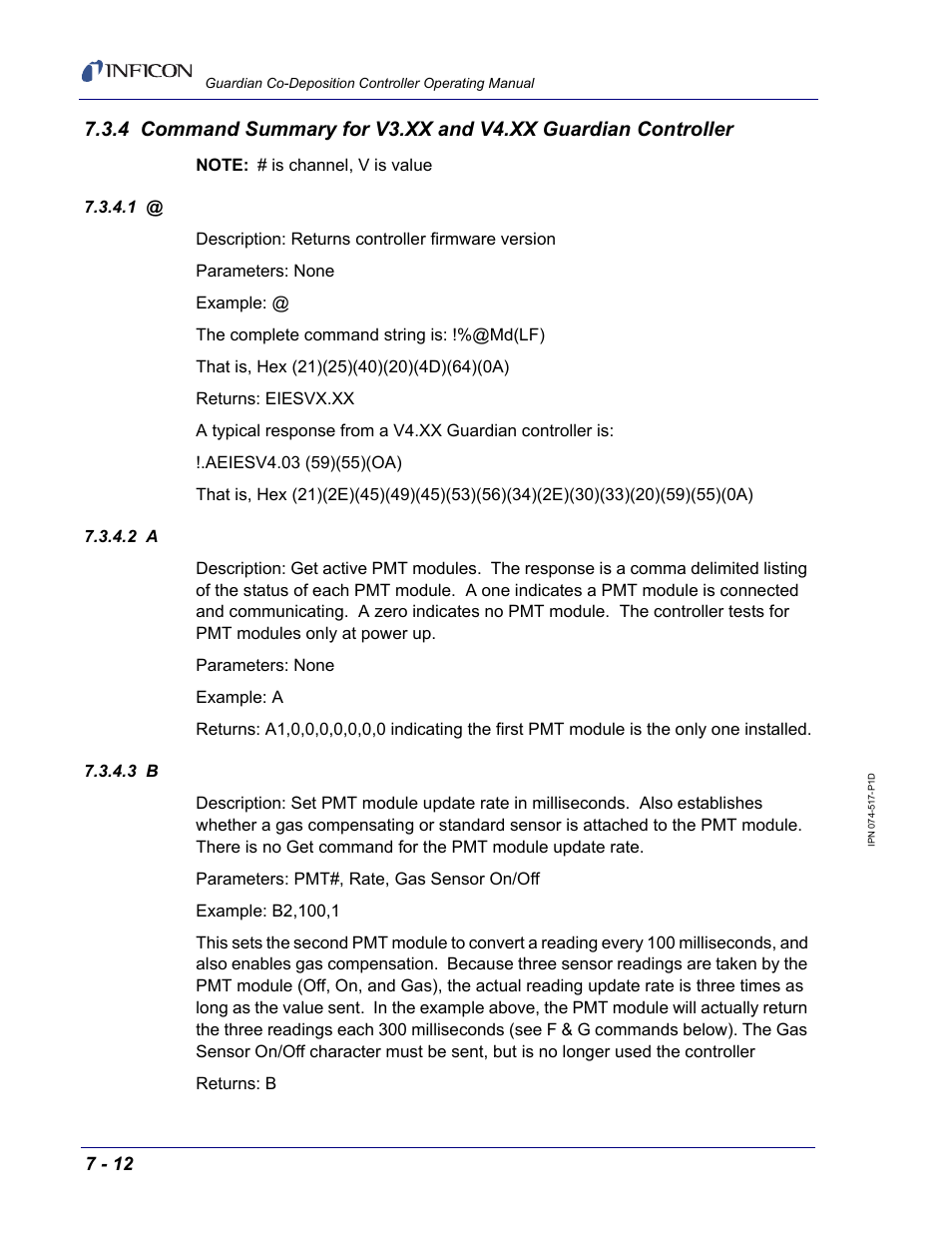 INFICON Guardian EIES Controller User Manual | Page 150 / 160