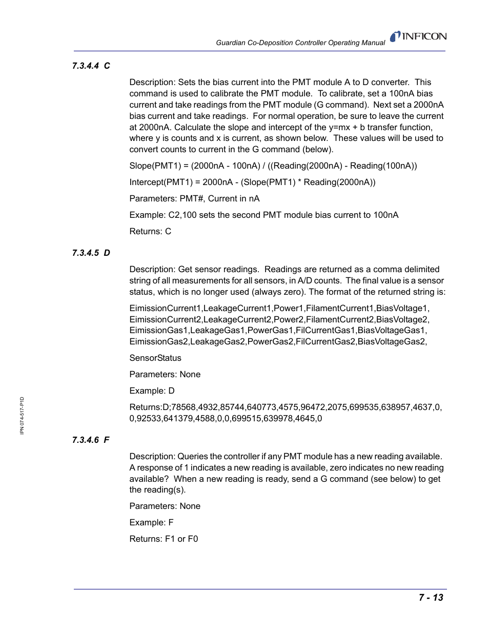 INFICON Guardian EIES Controller User Manual | Page 151 / 160