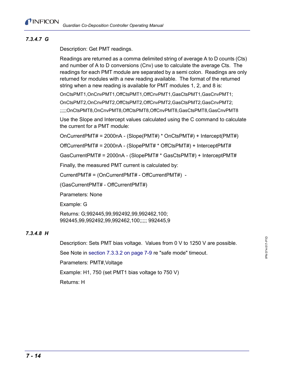 INFICON Guardian EIES Controller User Manual | Page 152 / 160