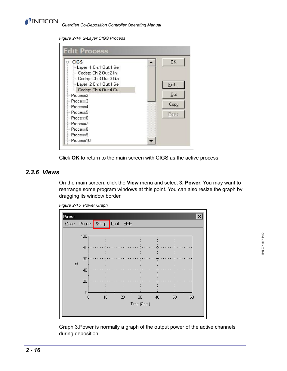 6 views, Figure 2-14 | INFICON Guardian EIES Controller User Manual | Page 40 / 160