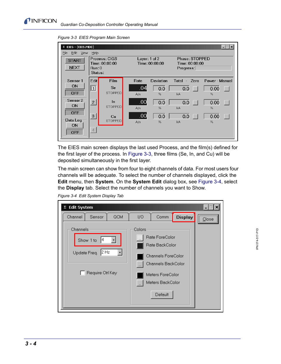 INFICON Guardian EIES Controller User Manual | Page 56 / 160