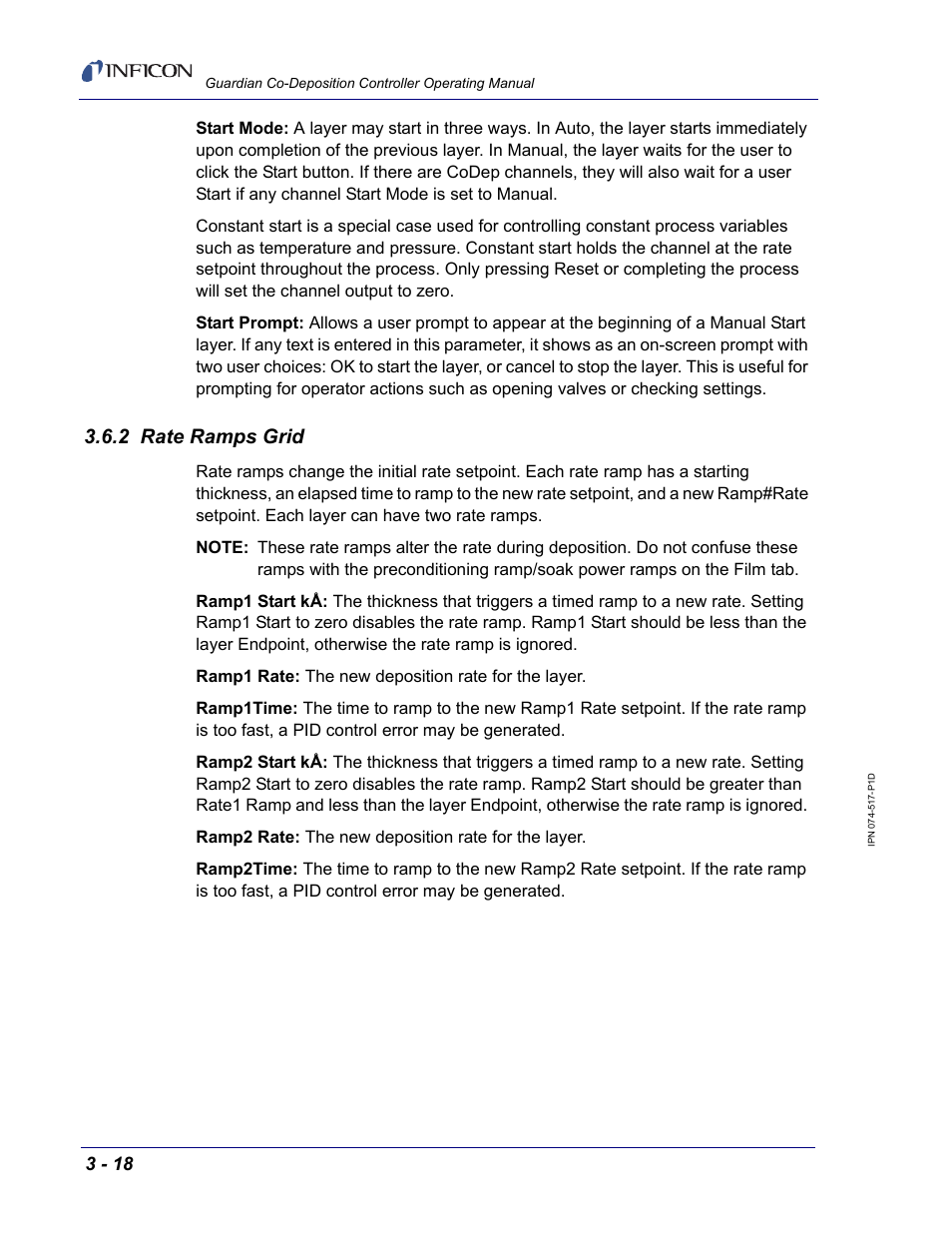 2 rate ramps grid | INFICON Guardian EIES Controller User Manual | Page 70 / 160