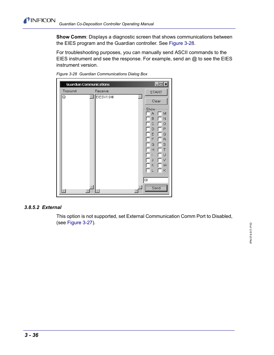 2 external | INFICON Guardian EIES Controller User Manual | Page 88 / 160