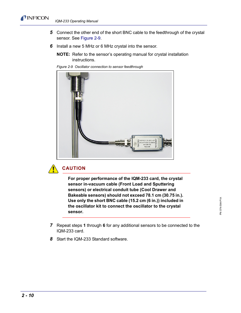 INFICON IQM-233 Thin Film Deposition Controller PCI-Express Card Operating Manual User Manual | Page 32 / 114
