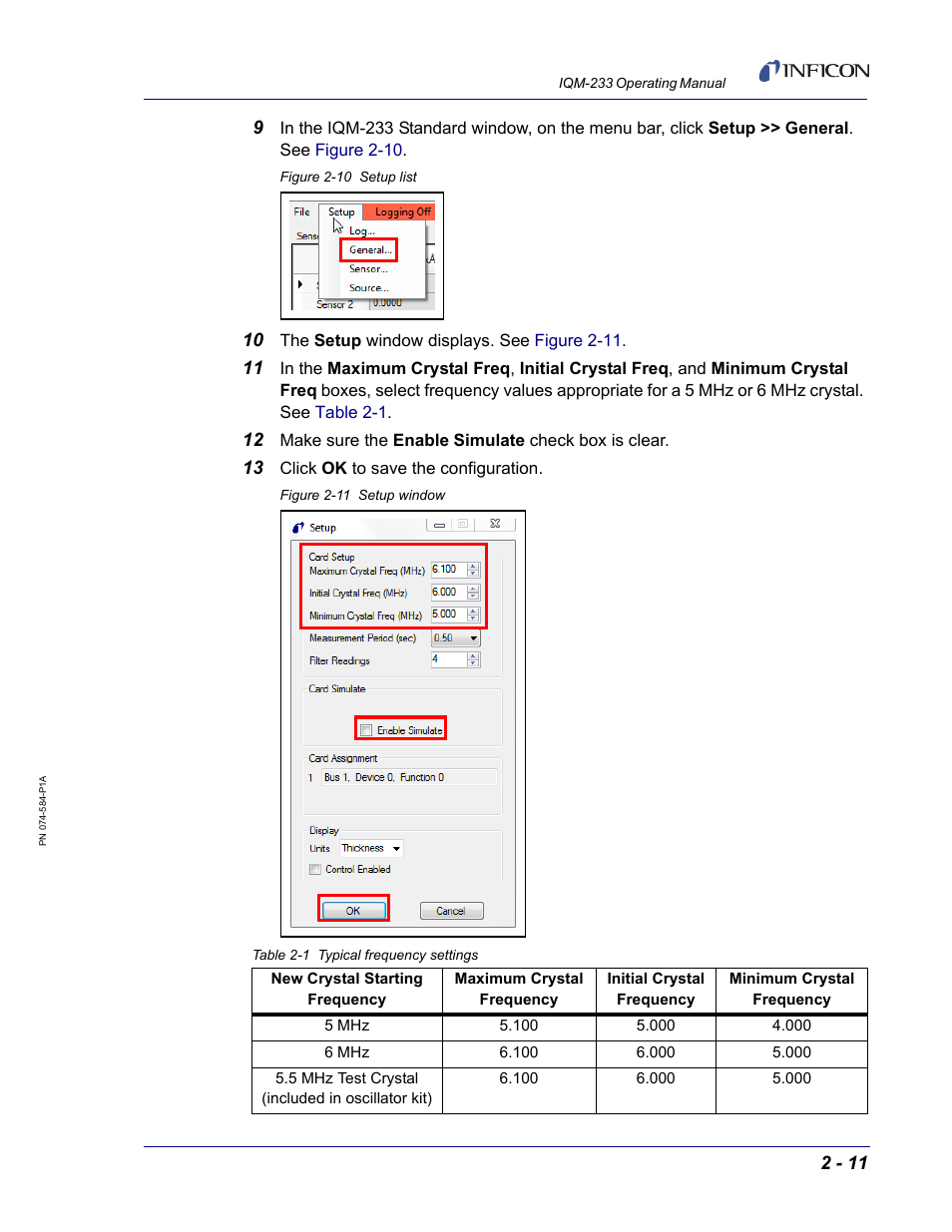 INFICON IQM-233 Thin Film Deposition Controller PCI-Express Card Operating Manual User Manual | Page 33 / 114
