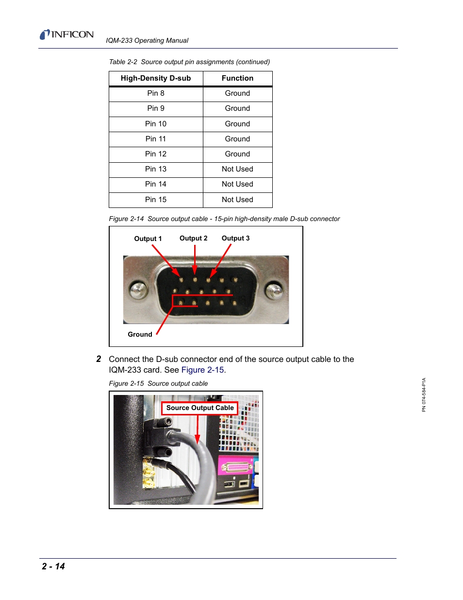 Figure 2-14, For the | INFICON IQM-233 Thin Film Deposition Controller PCI-Express Card Operating Manual User Manual | Page 36 / 114