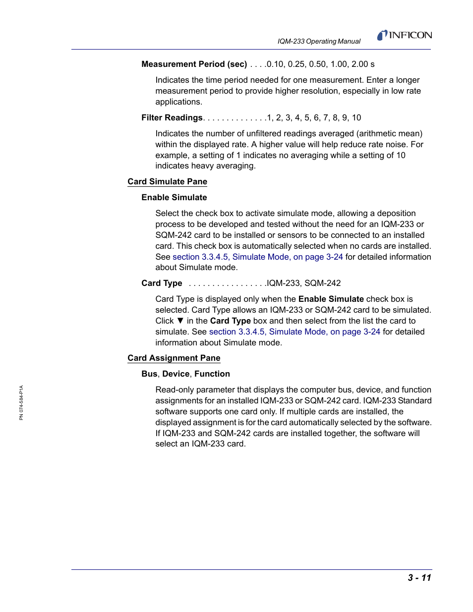INFICON IQM-233 Thin Film Deposition Controller PCI-Express Card Operating Manual User Manual | Page 51 / 114