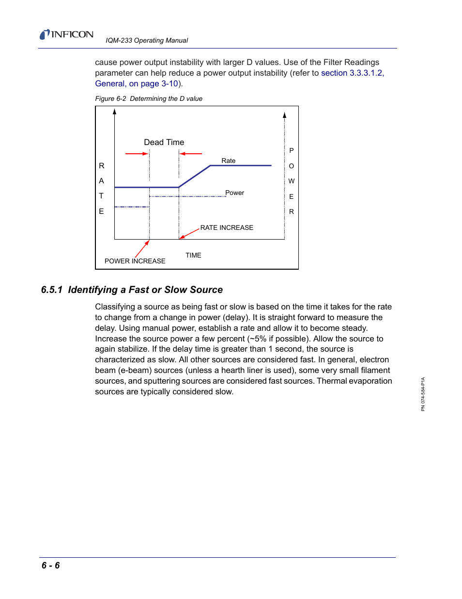 1 identifying a fast or slow source, Figure 6-2 | INFICON IQM-233 Thin Film Deposition Controller PCI-Express Card Operating Manual User Manual | Page 92 / 114