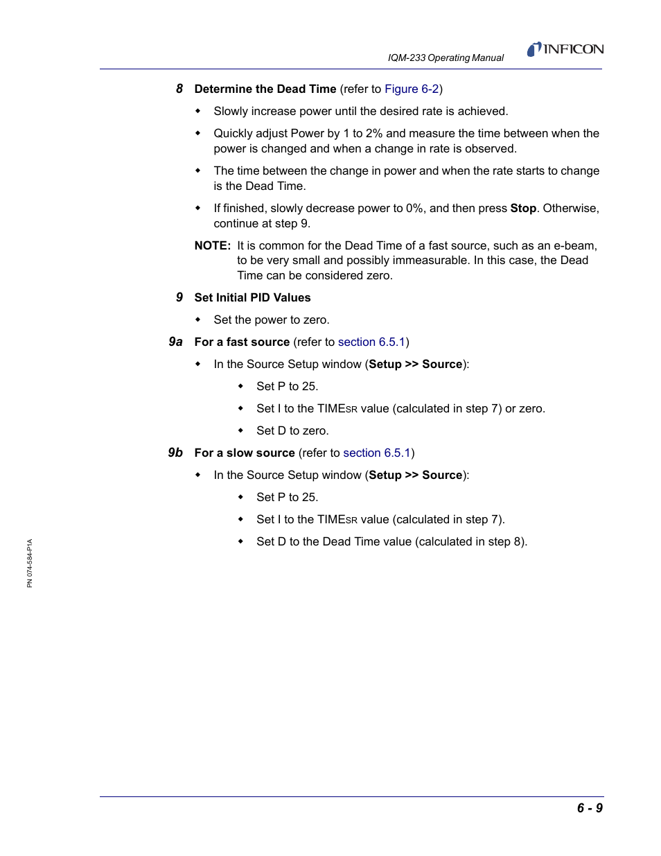 INFICON IQM-233 Thin Film Deposition Controller PCI-Express Card Operating Manual User Manual | Page 95 / 114