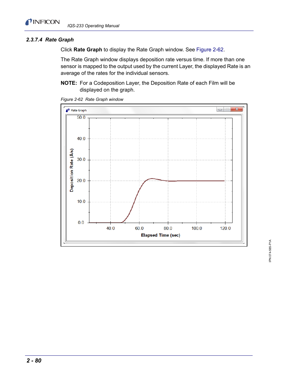 4 rate graph | INFICON IQM-233 Thin Film Deposition Controller PCI-Express Card Codeposition Software Operating Manual User Manual | Page 100 / 136