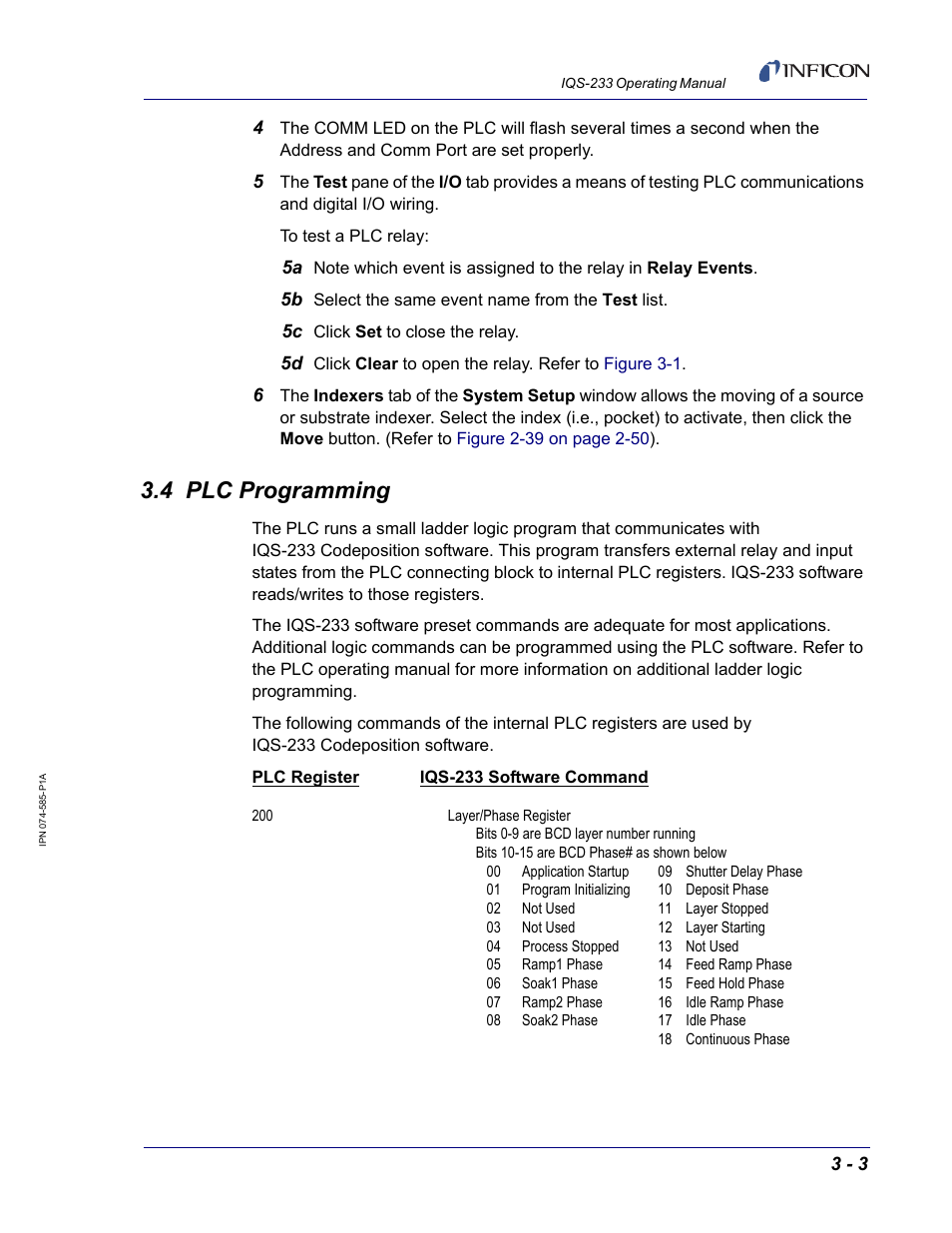4 plc programming | INFICON IQM-233 Thin Film Deposition Controller PCI-Express Card Codeposition Software Operating Manual User Manual | Page 113 / 136