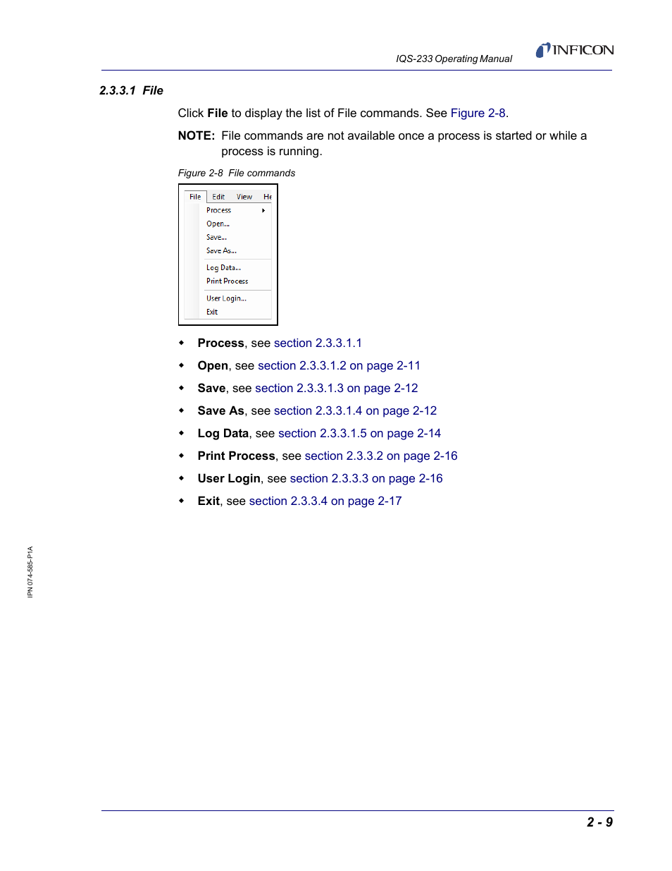 1 file, Section 2.3.3.1 | INFICON IQM-233 Thin Film Deposition Controller PCI-Express Card Codeposition Software Operating Manual User Manual | Page 29 / 136