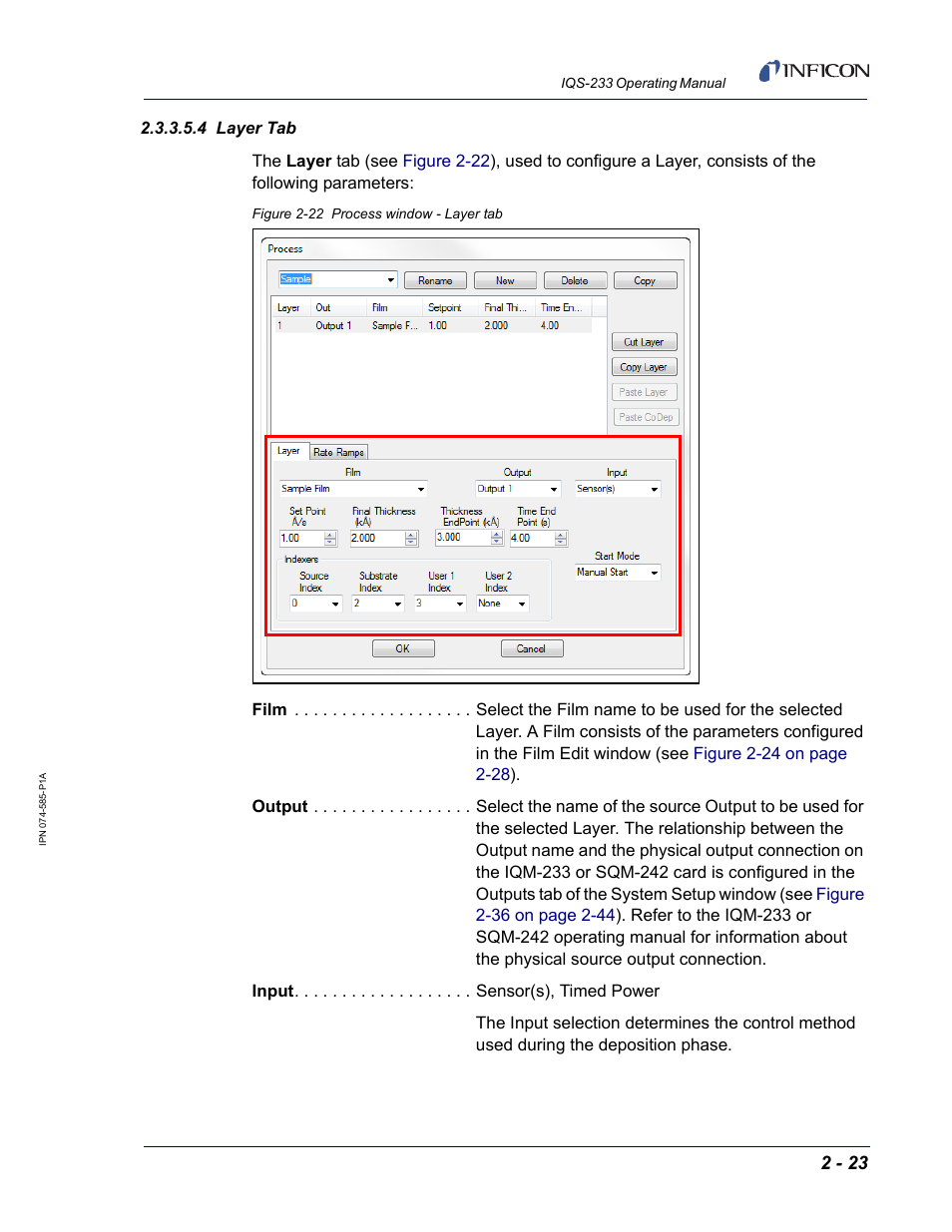 4 layer tab | INFICON IQM-233 Thin Film Deposition Controller PCI-Express Card Codeposition Software Operating Manual User Manual | Page 43 / 136