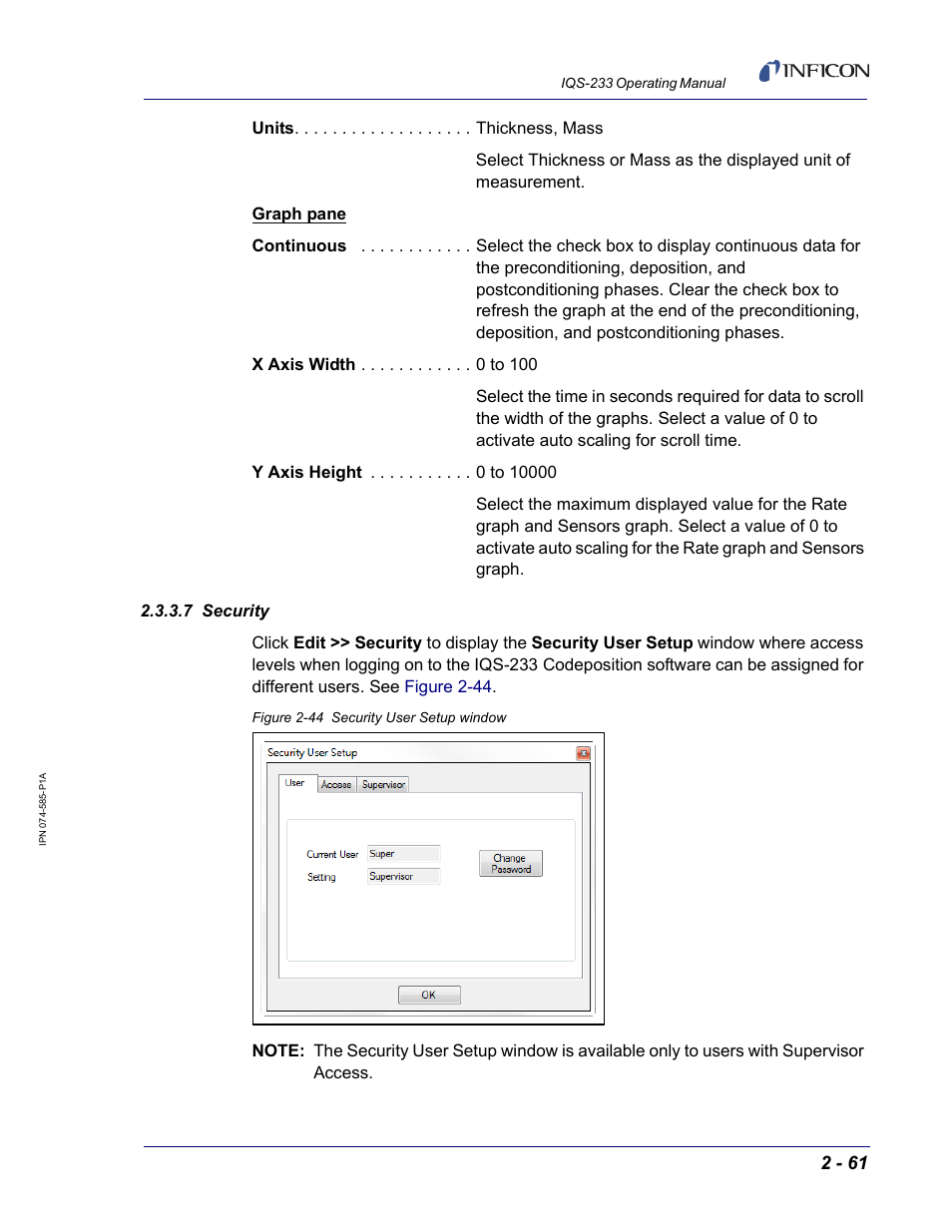 7 security, D. see | INFICON IQM-233 Thin Film Deposition Controller PCI-Express Card Codeposition Software Operating Manual User Manual | Page 81 / 136