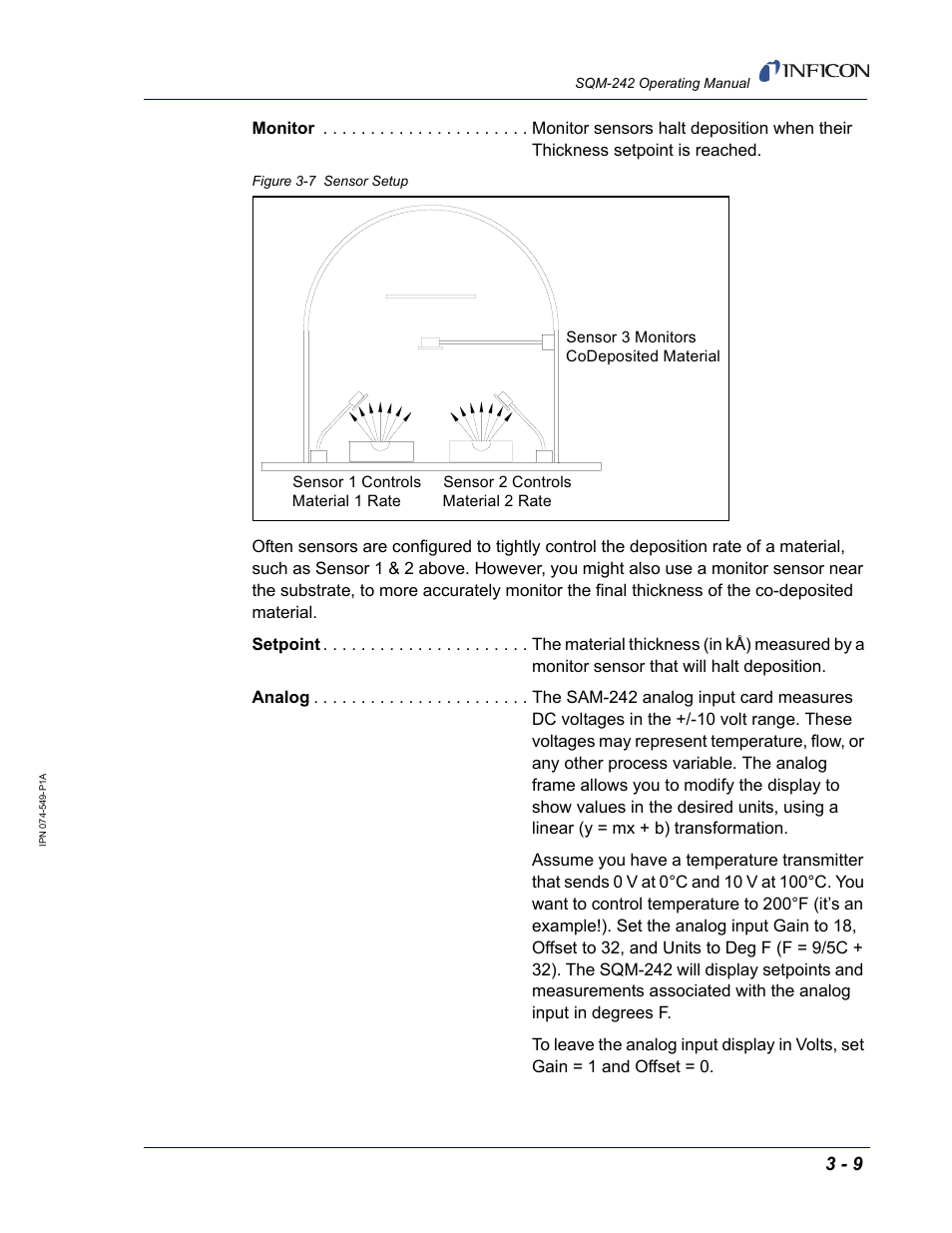 INFICON SQM-242 Thin Film Deposition Controller Card Operating Manual User Manual | Page 37 / 108