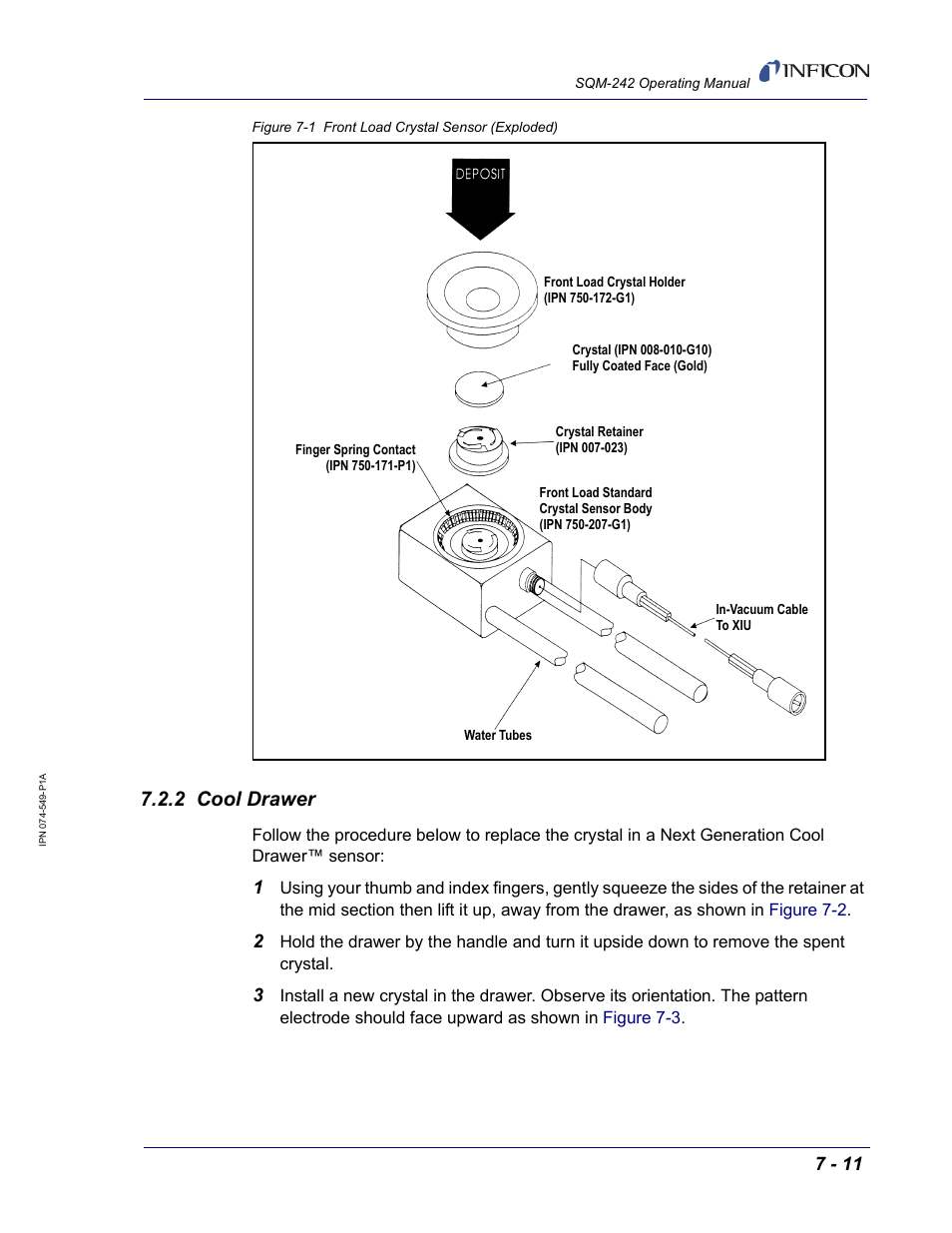 2 cool drawer | INFICON SQM-242 Thin Film Deposition Controller Card Operating Manual User Manual | Page 65 / 108