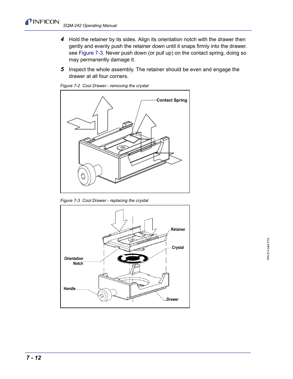 Figure 7-2, Figure 7-3 | INFICON SQM-242 Thin Film Deposition Controller Card Operating Manual User Manual | Page 66 / 108