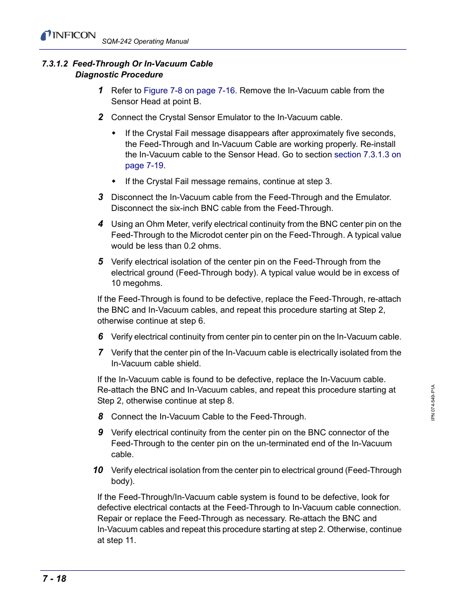 Section 7.3.1.2 | INFICON SQM-242 Thin Film Deposition Controller Card Operating Manual User Manual | Page 72 / 108