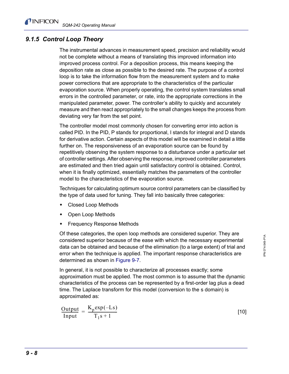 5 control loop theory | INFICON SQM-242 Thin Film Deposition Controller Card Operating Manual User Manual | Page 94 / 108
