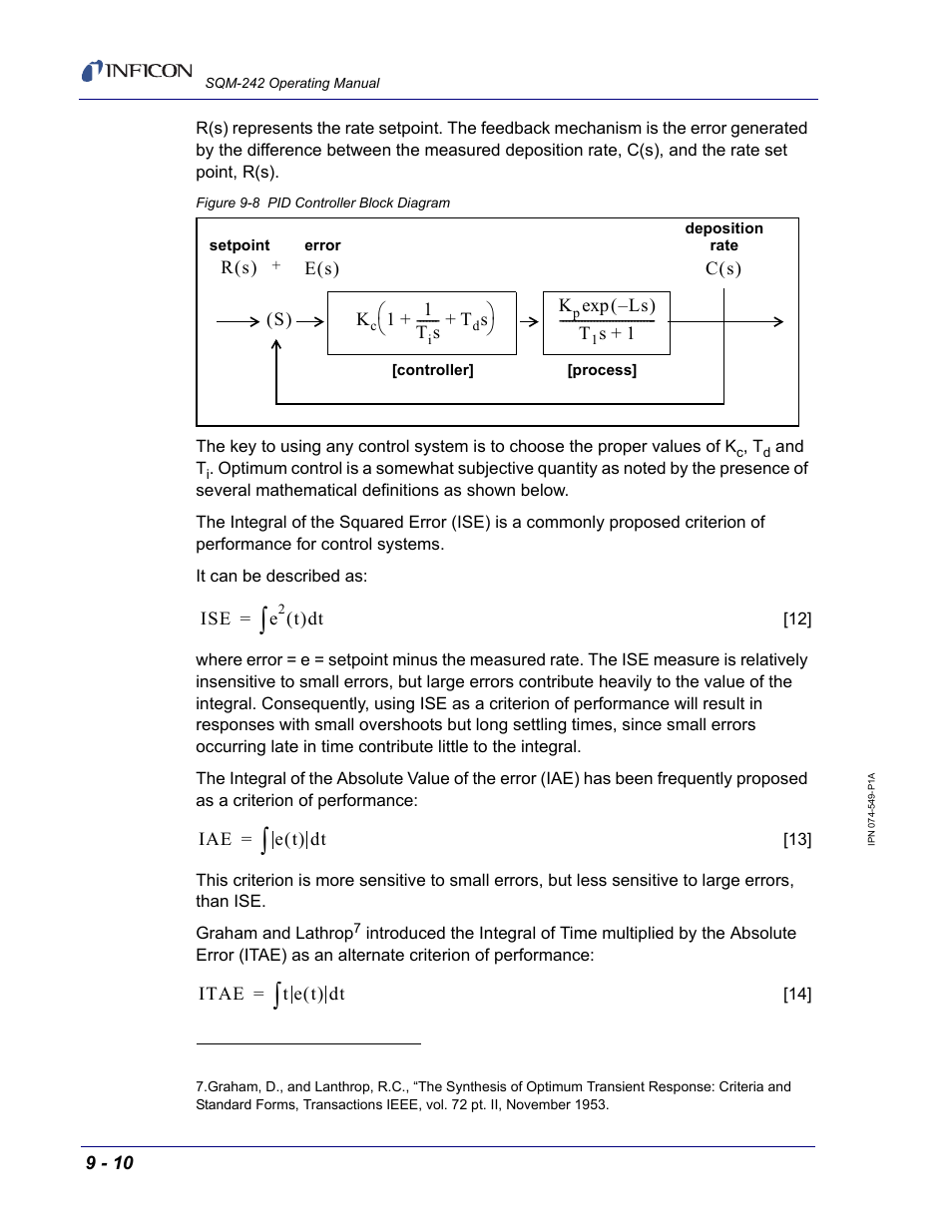 INFICON SQM-242 Thin Film Deposition Controller Card Operating Manual User Manual | Page 96 / 108