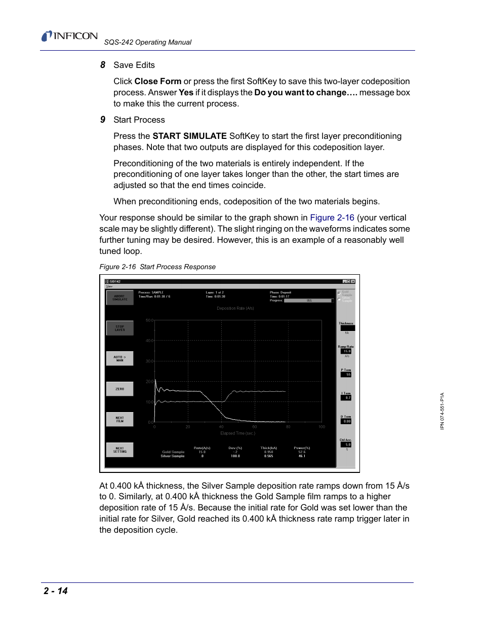 INFICON SQM-242 Thin Film Deposition Controller Card Software Operating Manual User Manual | Page 28 / 84