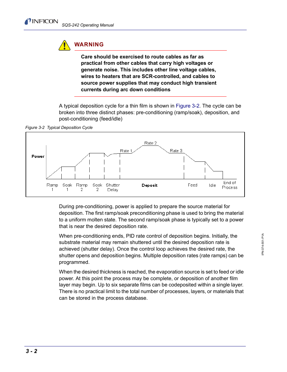 Warning | INFICON SQM-242 Thin Film Deposition Controller Card Software Operating Manual User Manual | Page 32 / 84