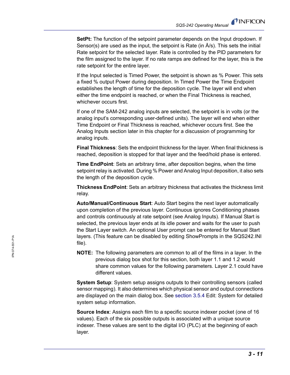 INFICON SQM-242 Thin Film Deposition Controller Card Software Operating Manual User Manual | Page 41 / 84