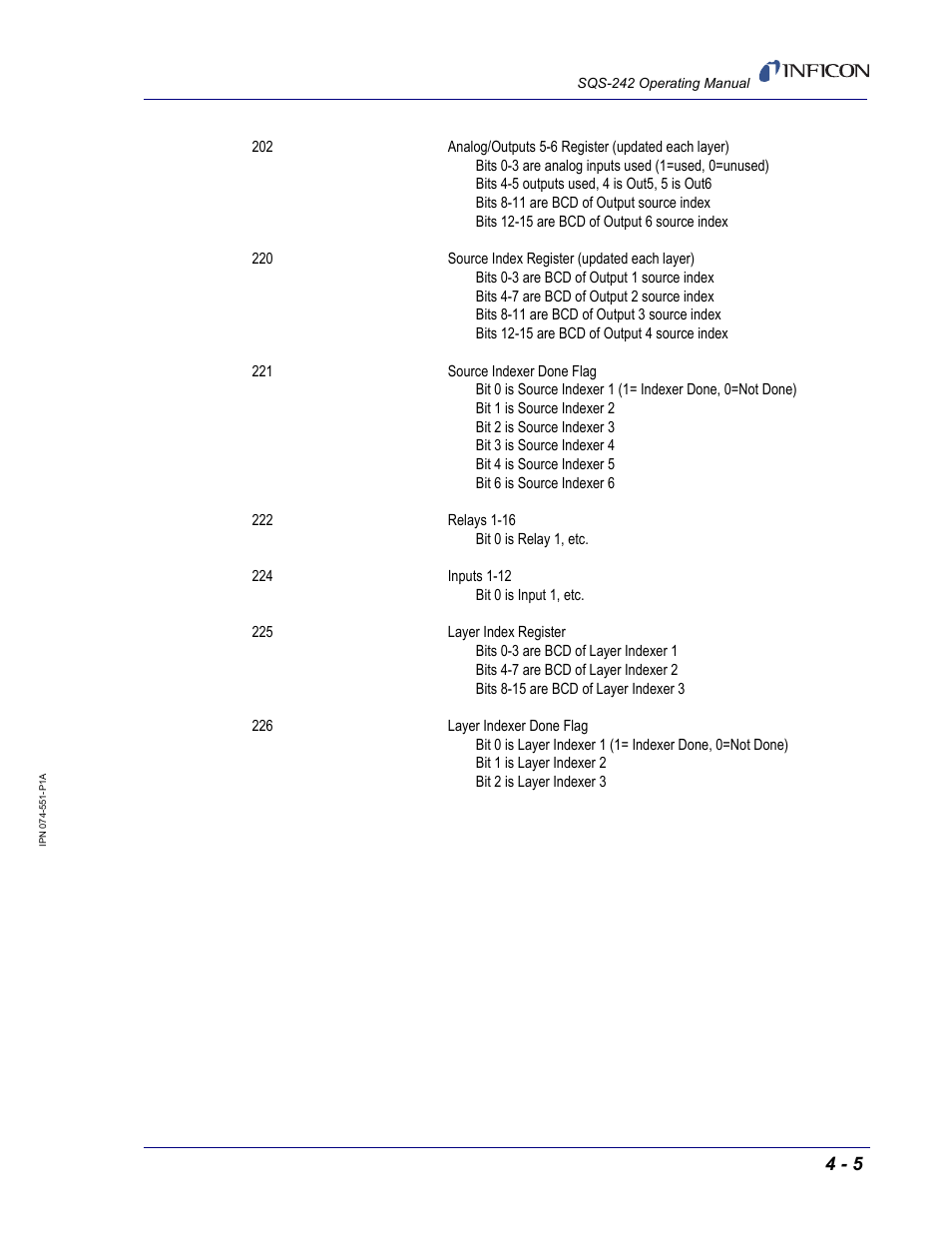 INFICON SQM-242 Thin Film Deposition Controller Card Software Operating Manual User Manual | Page 73 / 84