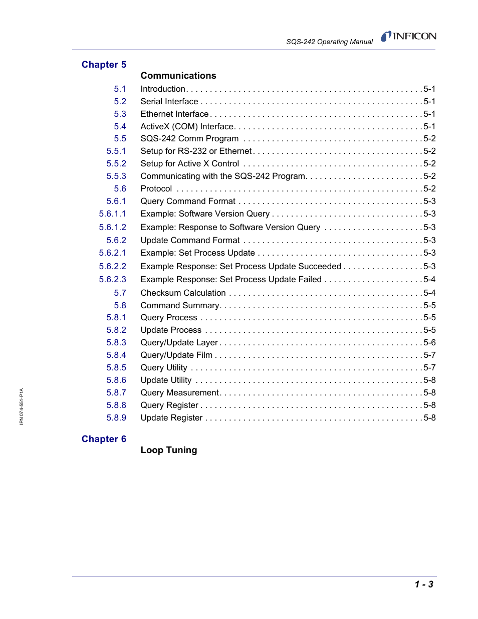 INFICON SQM-242 Thin Film Deposition Controller Card Software Operating Manual User Manual | Page 9 / 84