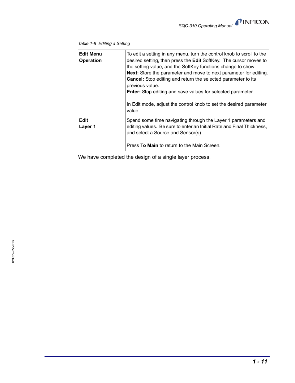 INFICON SQC-310 Thin Film Deposition Controller User Manual | Page 23 / 120