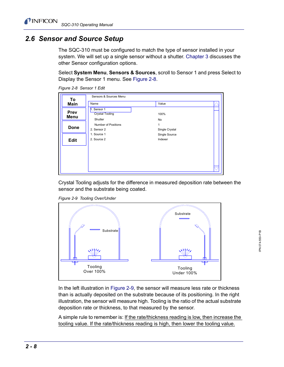 6 sensor and source setup | INFICON SQC-310 Thin Film Deposition Controller User Manual | Page 32 / 120