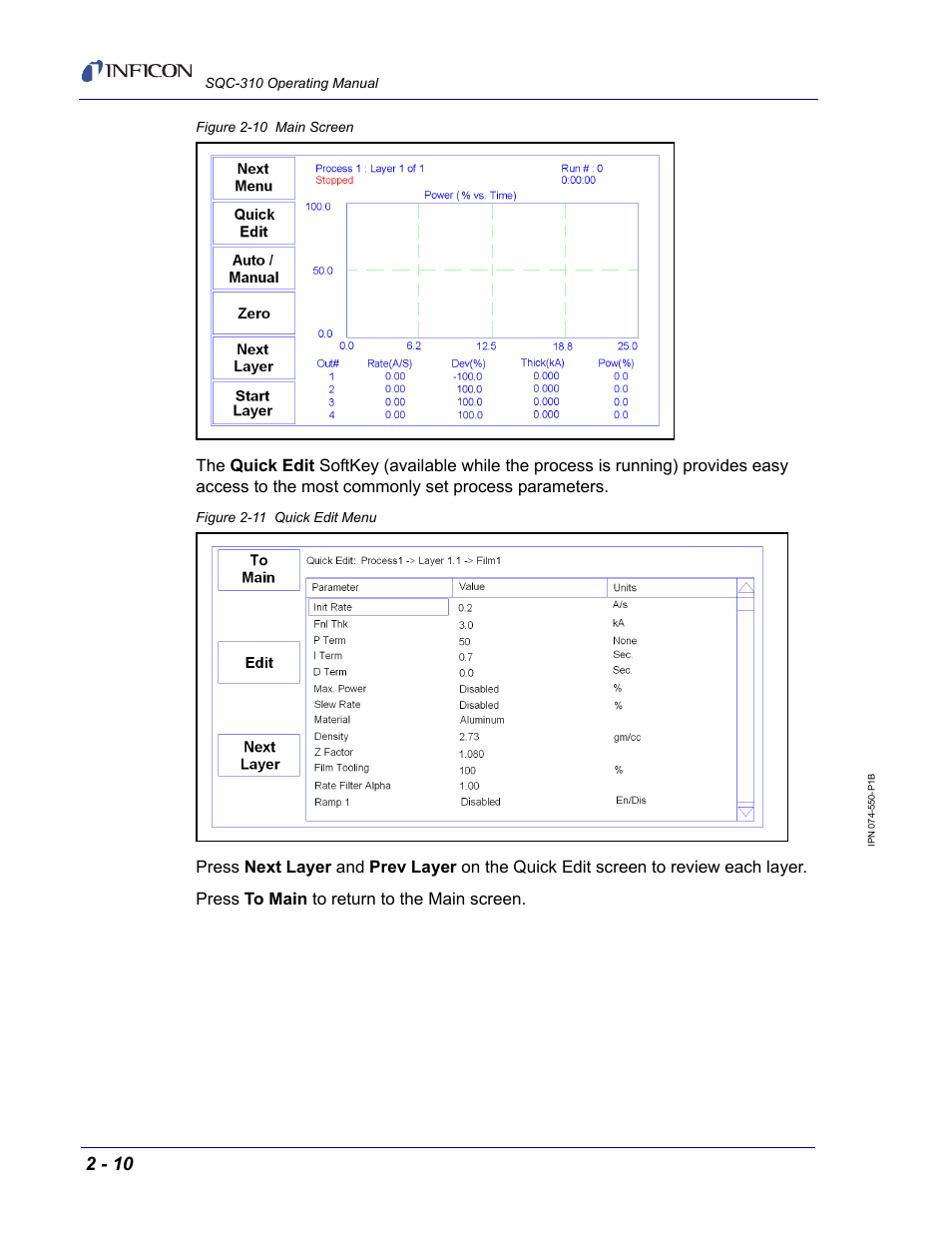 INFICON SQC-310 Thin Film Deposition Controller User Manual | Page 34 / 120