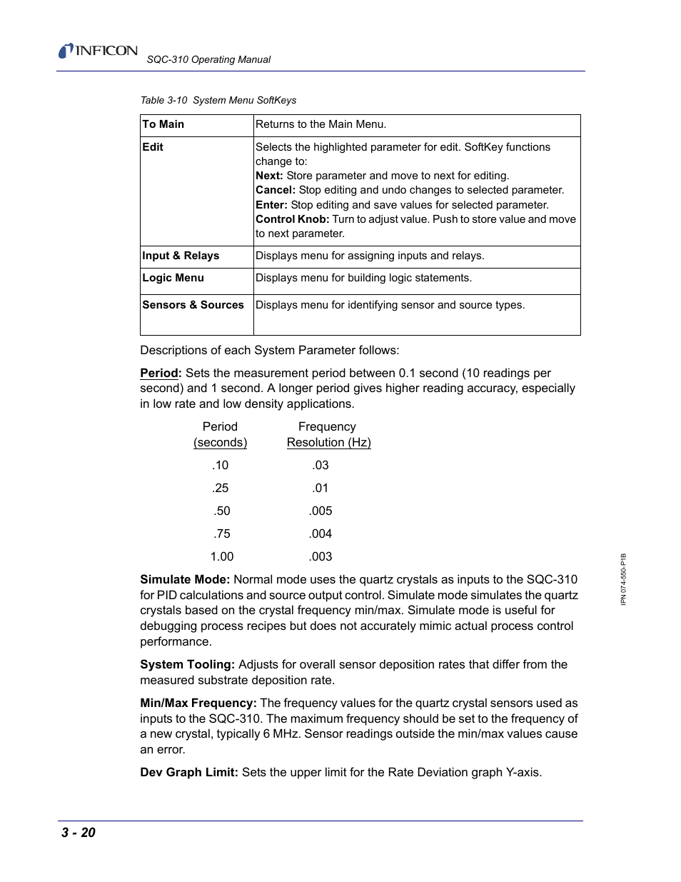 INFICON SQC-310 Thin Film Deposition Controller User Manual | Page 62 / 120