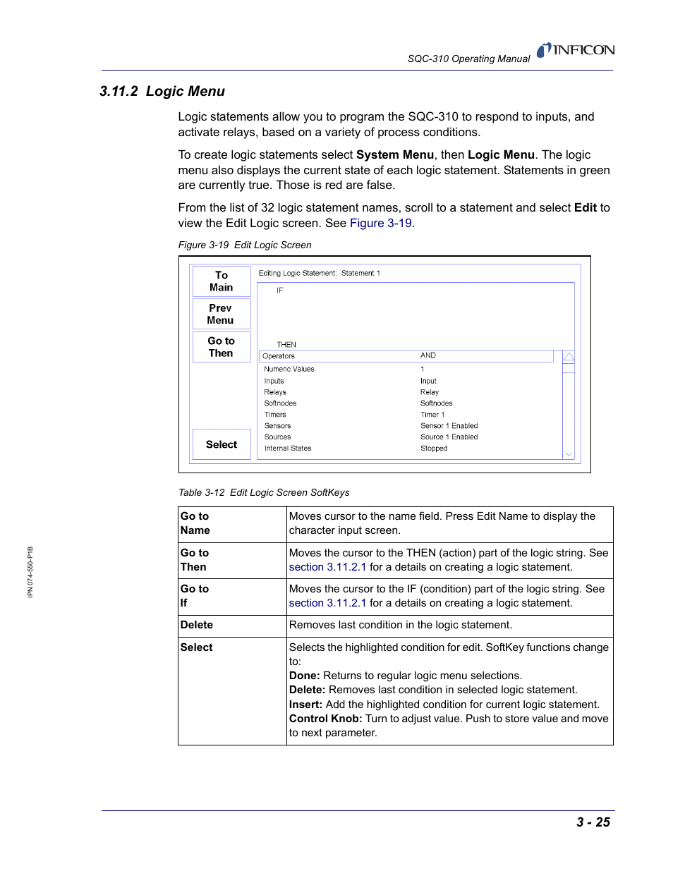 2 logic menu | INFICON SQC-310 Thin Film Deposition Controller User Manual | Page 67 / 120