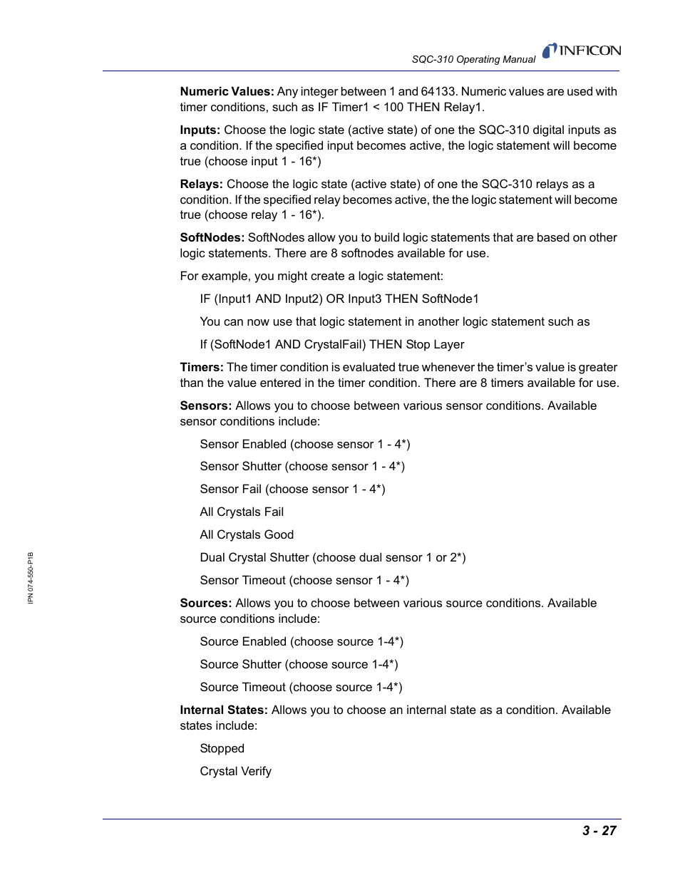 INFICON SQC-310 Thin Film Deposition Controller User Manual | Page 69 / 120