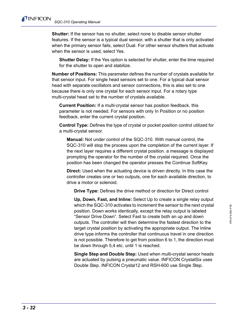 INFICON SQC-310 Thin Film Deposition Controller User Manual | Page 74 / 120